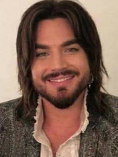 adam lambert with long hair